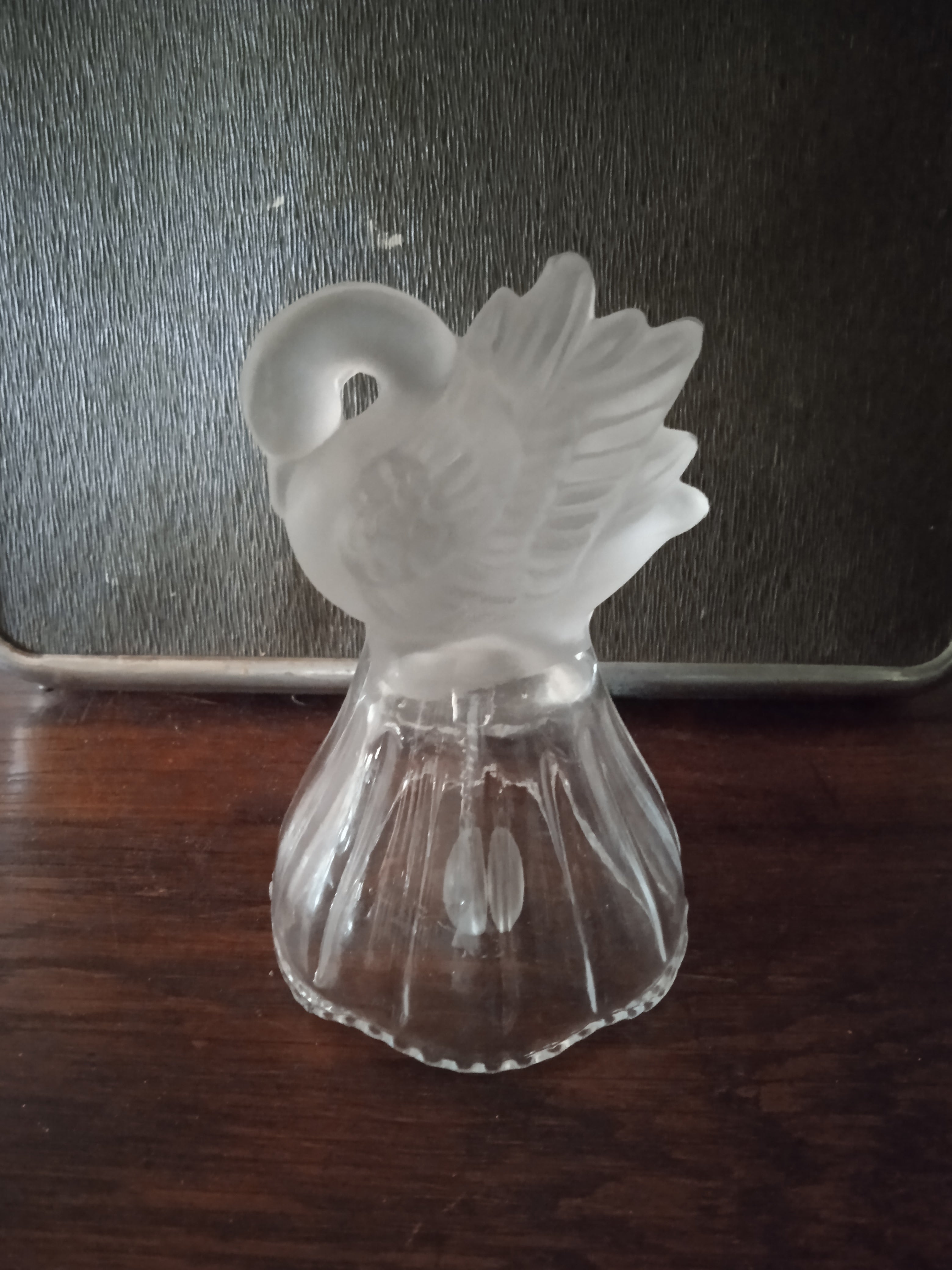 Cloche en cristal Cygne