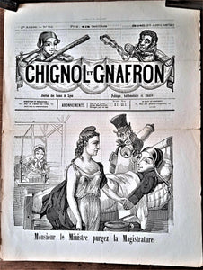 N°Jn 64      Authentique journal Chignol et Gnafron  2é année N° 64 du 19 avril 1879   occasion