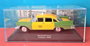 Voiture miniature IXO occasion  1/43 Taxis du monde Plymouth Savoy (Atlanta 1959)