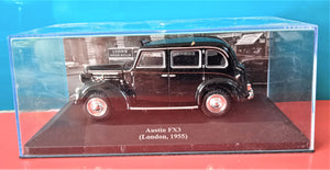 Voiture miniature IXO occasion  1/43 Taxis du monde  Austin FX3 (London 1955)