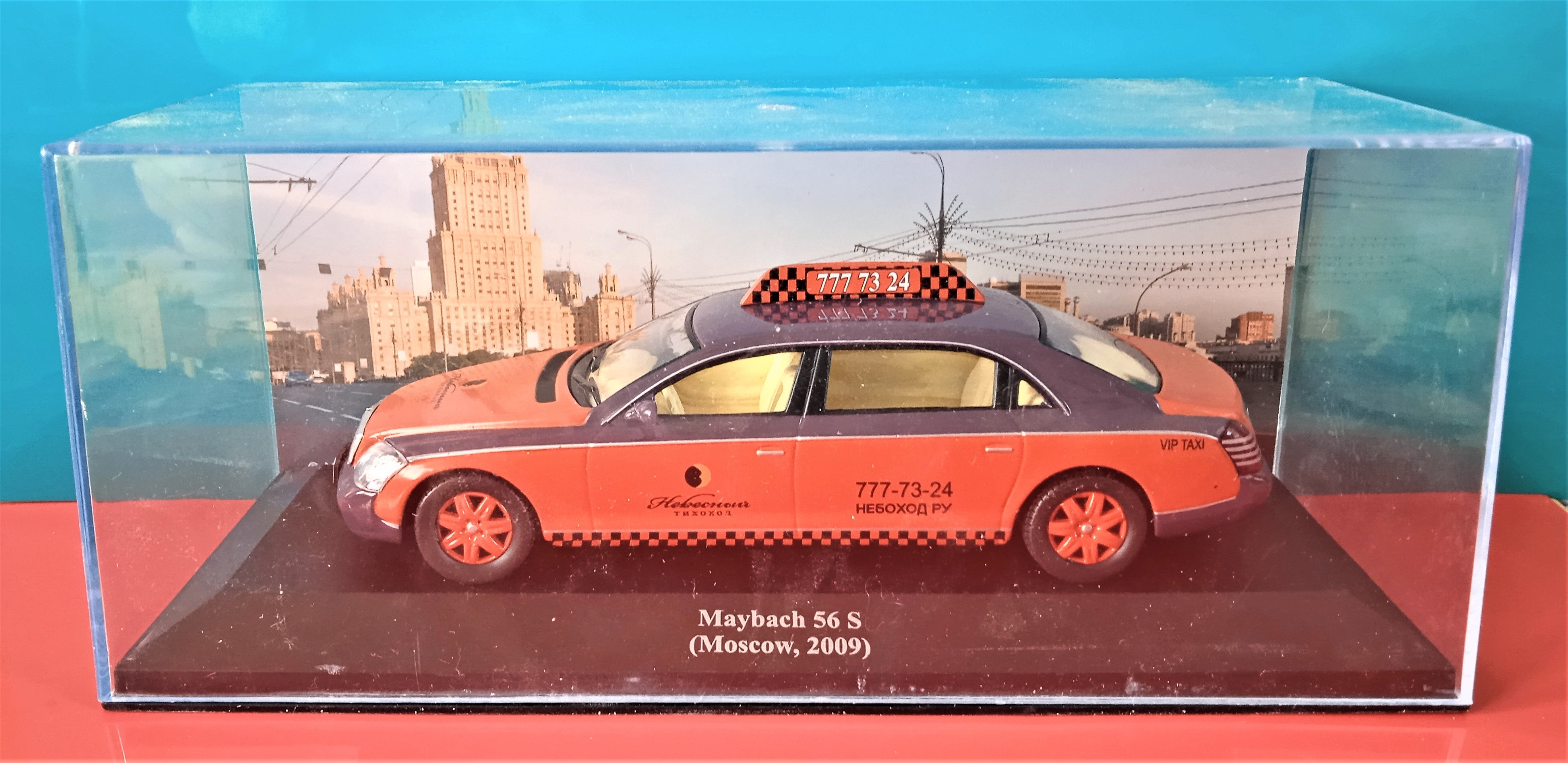 Voiture miniature IXO occasion  1/43 Taxis du monde Maybach 56 S (Moscow 2009)