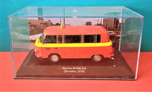 Voiture miniature IXO occasion  1/43 Taxis du monde Barkas B1000 (Dresden 1970)