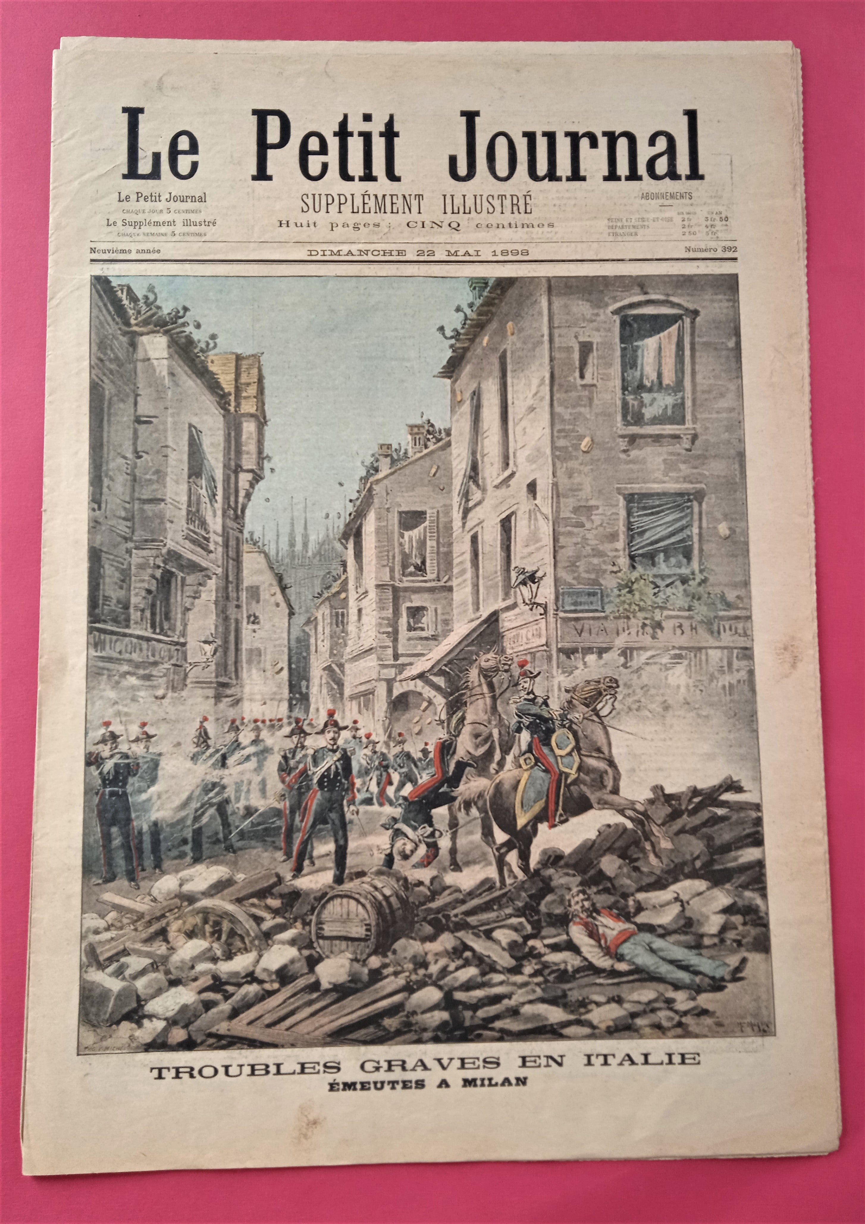 e petit Journal Supplément illustré du 22 Mai 1898