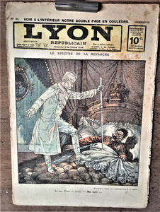 N°jn97   Authentique journal Lyon Républicain N° 97   Dessin signé Paul Dufresne     occasion