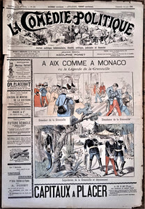 Authentique Journal satyrique et de caricature N° 476  Du  12 Juin 1898   "La Comédie Politique"