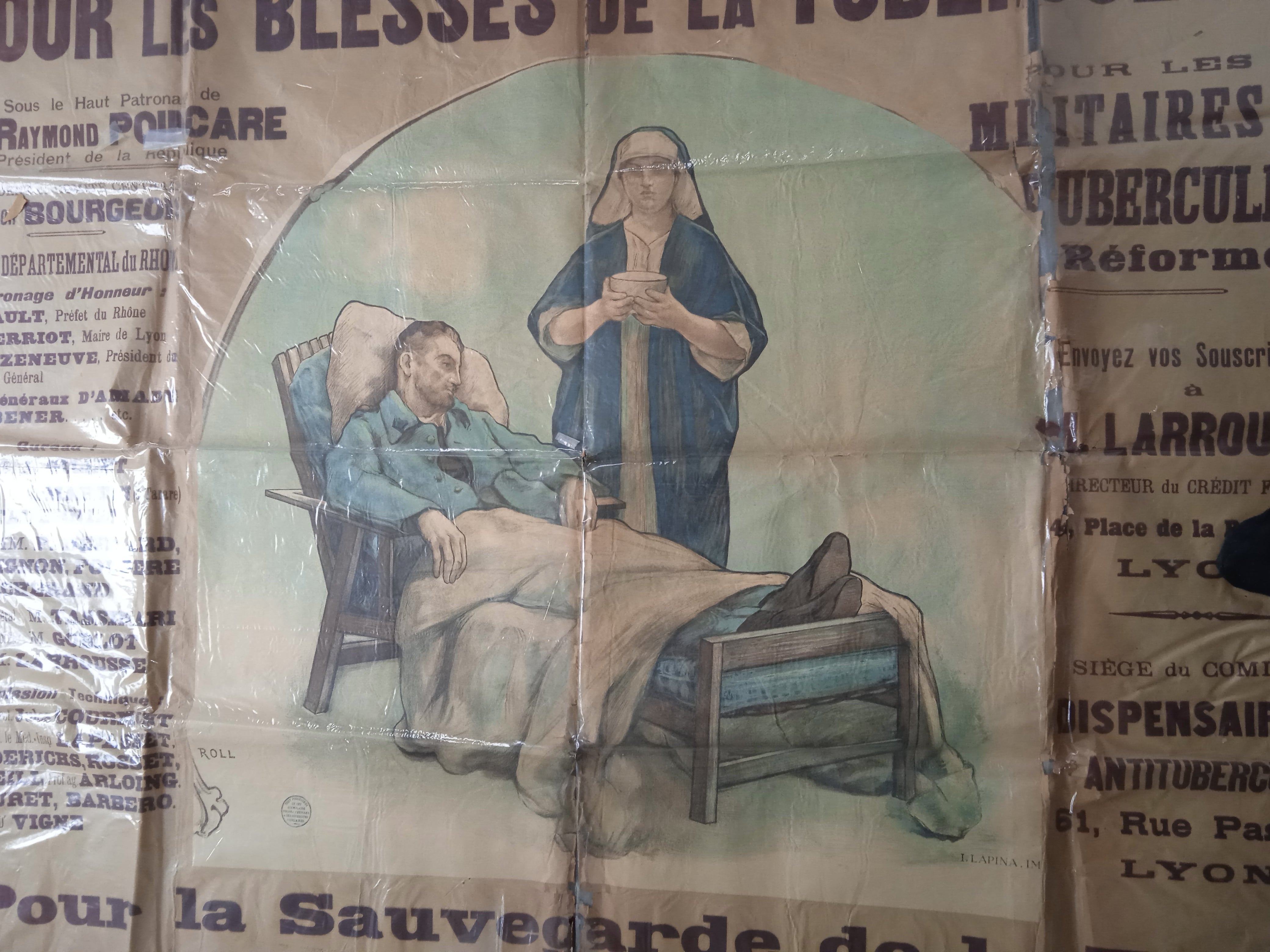 T1 A 28 affiche Pour les Blessés de la tuberculose occasion