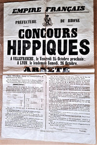 T 2 A 10 Affiche concours hippiques occasion