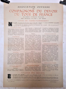 T2 A 14  Affiche Association ouvrière des compagnons du devoir occasion