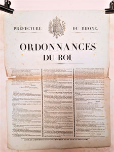 T2 A 23  Ordonnance du roi Charles X  Du 25 Juillet 1830  occasion