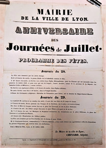 T2 A 106 Anniversaire des journées de Juillet du 23 Juillet 1836  occasion