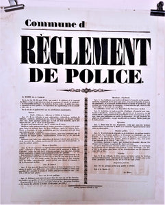 T2 A 111  Règlement de police général 1845 occasion