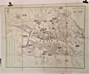 T2 A 121 Plan souterrain de la ville de Lyon 1862 occasion