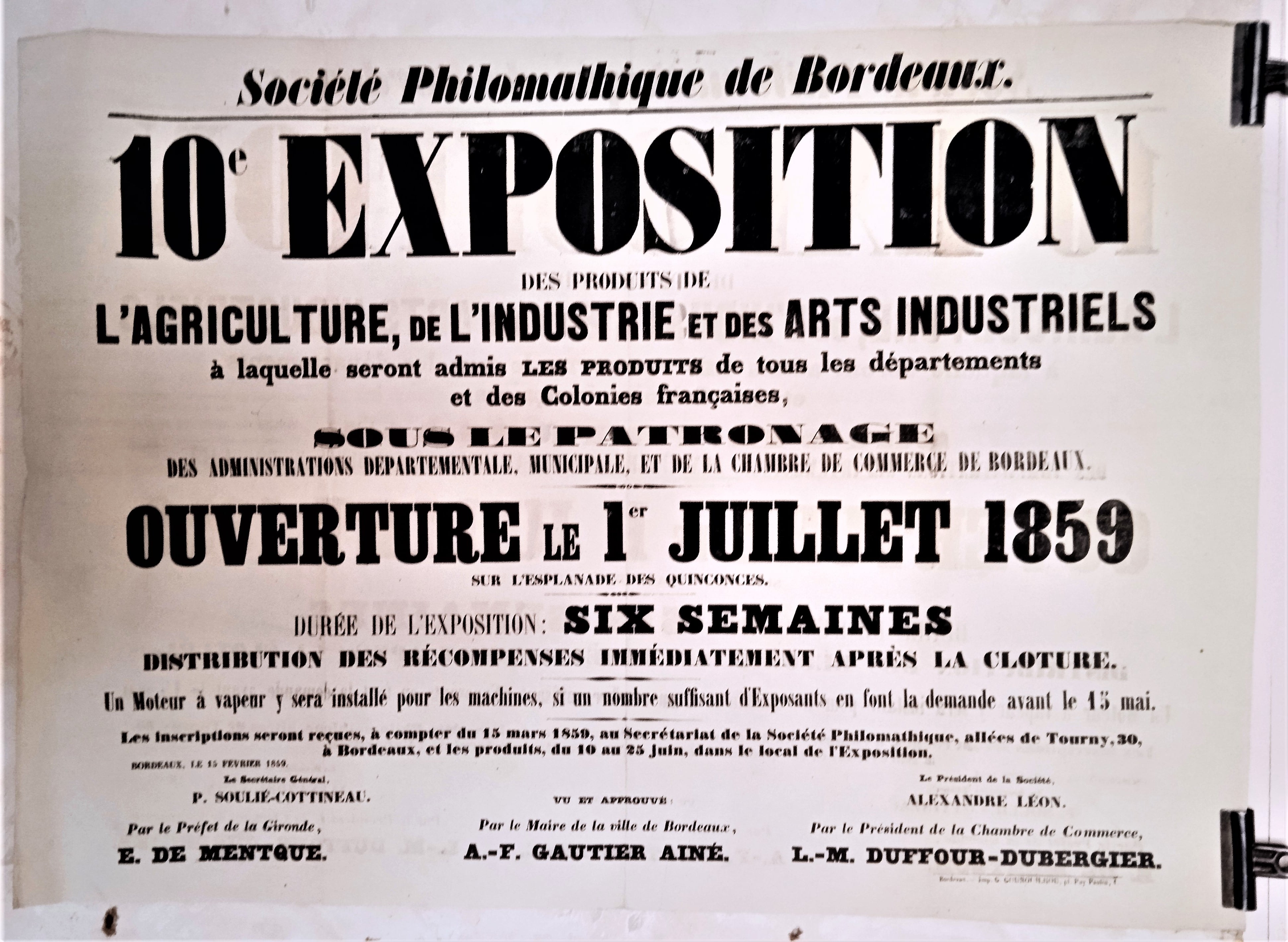 T2  A 8  Affiche 10e expo de l' agriculture et de l' industrie occasion