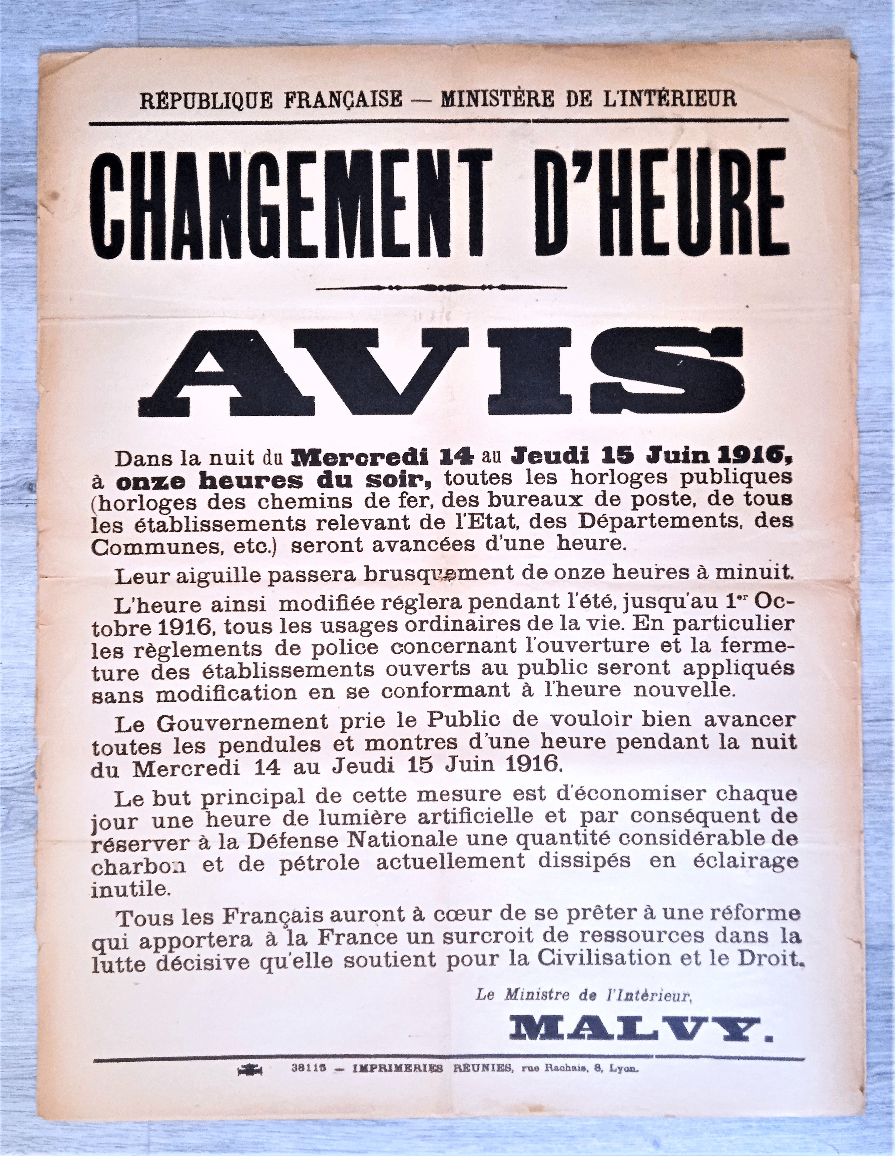 Affiche historique ancienne authentique occasion N°6