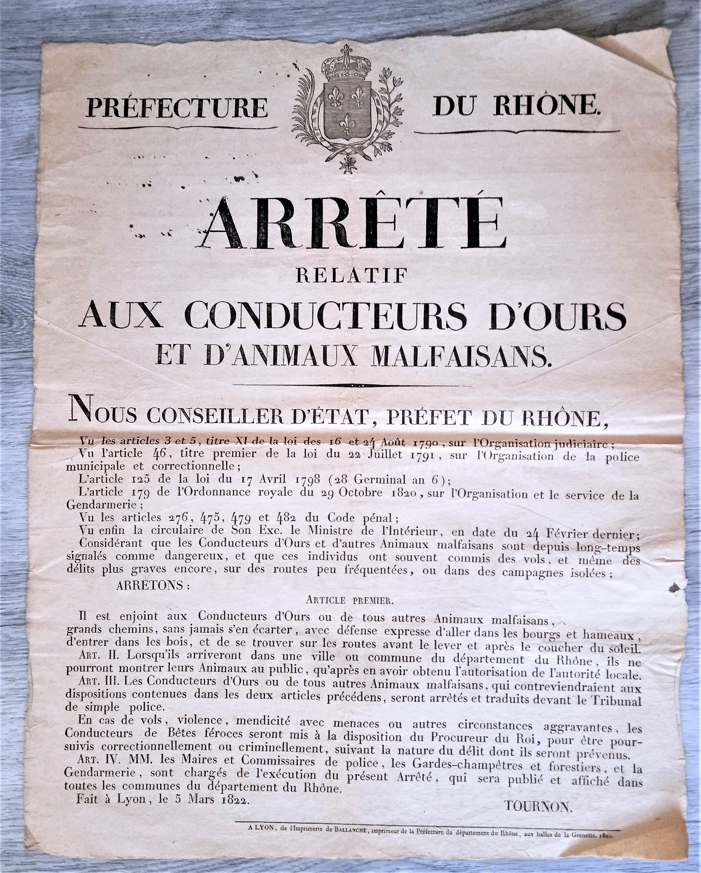 Affiche historique ancienne authentique occasion N° 7