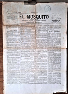 N°J n 812     Authentique journal  El Mosquito  N° 812  16e année du 28 Juillet 1878  occasion