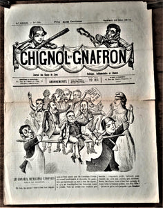 N°Jn 69  Authentique journal Chignol et Gnafron 2è année du 24 Mai 1879             occasion