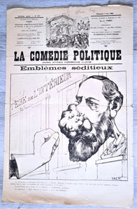 Journal satyrique et de caricatures La comédie politique occasion N° 337