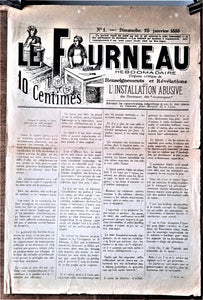 N°Jn1     Authentique journal  Le Fourneau 1e Année N° 1 Du 2 Janvier 1885         occasion