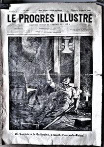 N°Jn 269  Authentique journal  Le Progrès Illustré 7e Année du 9 Février 1896 dessin signé Tilly  occasion