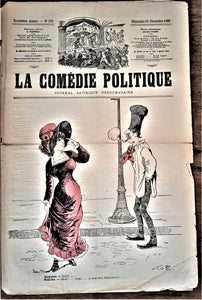 Authentique Journal satyrique et de caricature N° 106   "La Comédie Politique"