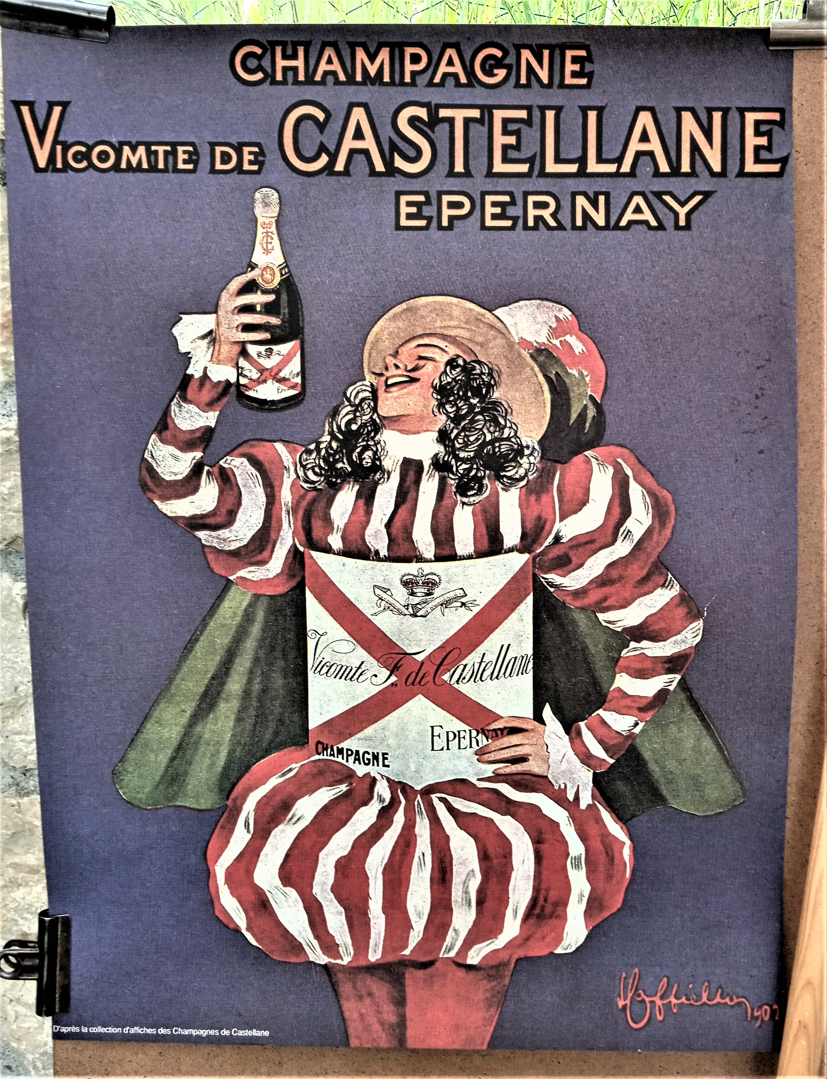 Affiche N° n11   Champagne Vicomte  de Castellane