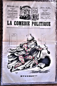 Authentique Journal occasion  satyrique et de caricature "La comédie politique" N° 124