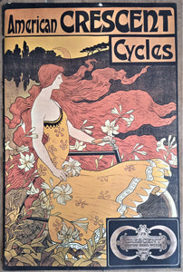 affichette double face N°n 28r   American crescent cycles & Salon du cycle    36 x 24  occasion