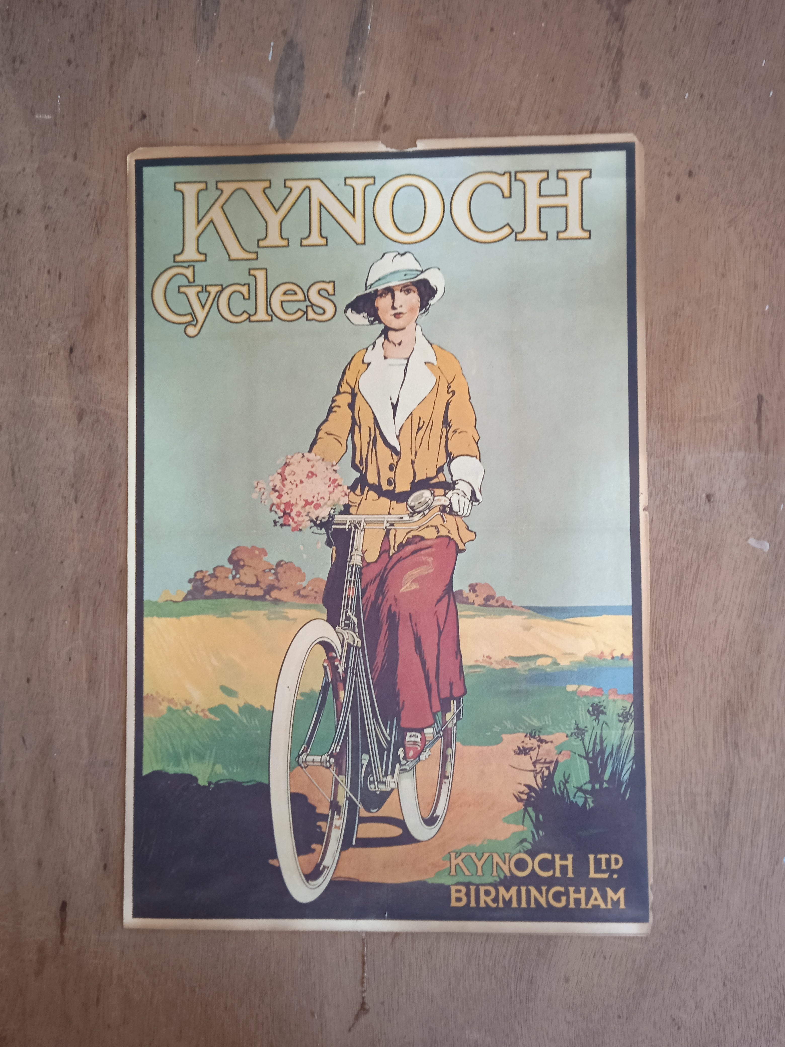 Affichette double face cycles N° 30  r Kynoch & Rad Weiltmest 1953      36 x 24 cm  occasion