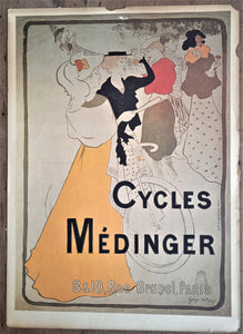 Affichette double face cycles N°  35 r   Medinger & Manège Central  36 x 24 cm  occasion