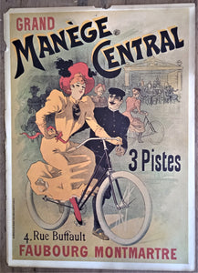 Affichette double face cycles N°  35 r   Medinger & Manège Central  36 x 24 cm  occasion