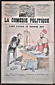 Authentique Journal occasion  satyrique et de caricature "La comédie politique" N°374    Du 20 Février 1886