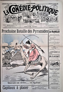 Authentique Journal occasion  satyrique et de caricature "La comédie politique" N° 402   Du 17 Janvier 1897