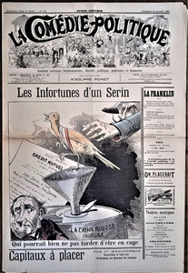 Authentique Journal occasion  satyrique et de caricature "La comédie politique" N° 403   Du 24 Janvier 1897