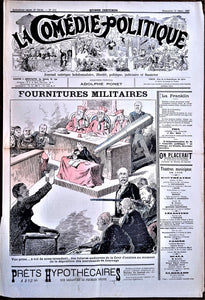 Authentique Journal occasion  satyrique et de caricature "La comédie politique" N° 412   Du 21 Mars 1897