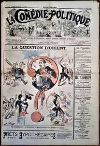 Authentique Journal occasion  satyrique et de caricature "La comédie politique" N° 413   Du 29 Mars 1897