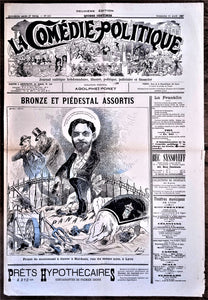 Authentique Journal occasion  satyrique et de caricature "La comédie politique" N° 415   Du 11 Avril 1897