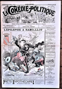 Authentique Journal occasion  satyrique et de caricature "La comédie politique" N° 421  Du 23 Mai 1897