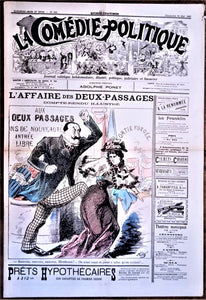 Authentique Journal occasion  satyrique et de caricature "La comédie politique" N°422   Du 30 Mai 1897