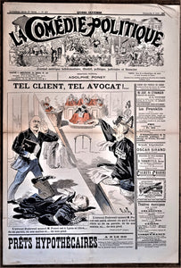 Authentique Journal occasion  satyrique et de caricature "La comédie politique" N°423    Du 06 Juin 1897