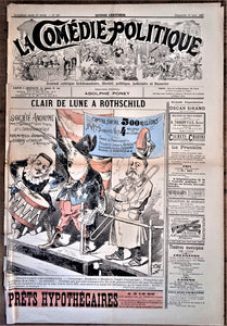 Authentique Journal occasion  satyrique et de caricature "La comédie politique" N° 424   Du 13 Juin 1897