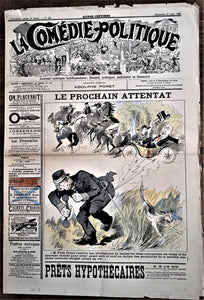 Authentique Journal occasion  satyrique et de caricature "La comédie politique" N°426    Du 27 Juin 1897