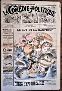 Authentique Journal occasion  satyrique et de caricature "La comédie politique" N°428    Du 11 Juillet 1897