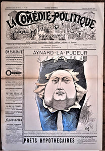 Authentique Journal occasion  satyrique et de caricature "La comédie politique" N°429    Du 18 Juillet 1897