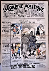 Authentique Journal occasion  satyrique et de caricature "La comédie politique" N° 431   Du 01 AOût 1897