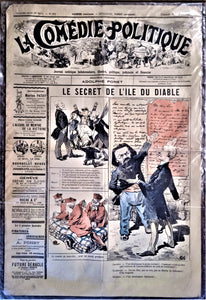 Authentique Journal occasion  satyrique et de caricature "La comédie politique" N° 450   Du  12 Décembre 1897  Dessin signé Kalz