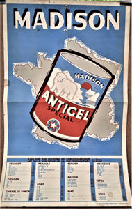 Affiche N° n7 Madison antigel occasion