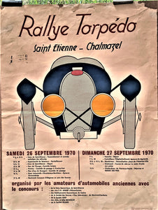 Affiche pub N° n9  Rallye Torpédo du 27 Septembre 1970  occasion