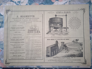 Planche N° 191 et 192  Dessins & Gravures Brevets Plans Marques