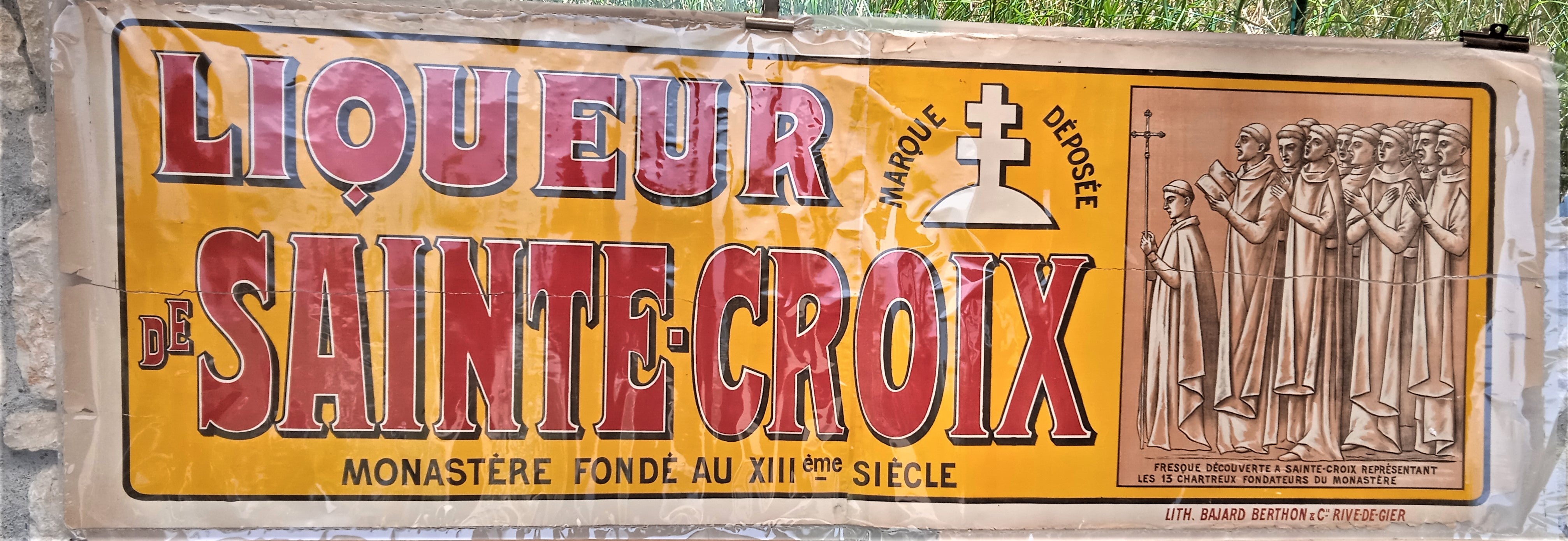 Affiche authentique d' occasion N°J1 occasion Liqueur Sainte-Croix